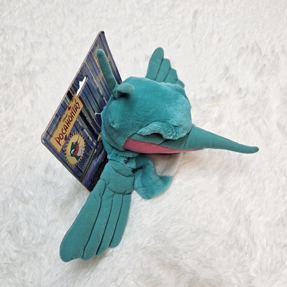 VTG 90S Disney Pocahontas Character FLIT Hummingbird Plush Hand Puppet Mattel - Picture 8 of 12